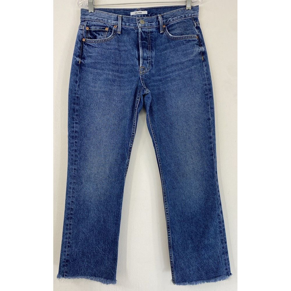 GRLFRND Tatum Jeans Women’s 28 Only‎ Lies Button Fly Raw Hem Made In USA